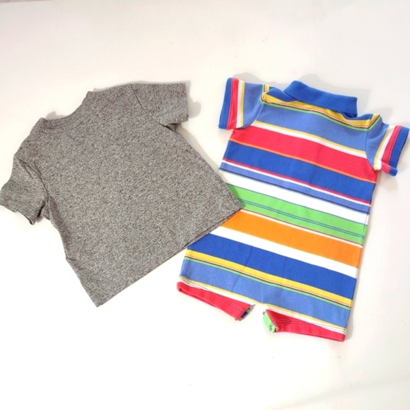 Polo Ralph Lauren Set for Baby Boy Romper & Onesie 6 Months - Picture 2 of 15